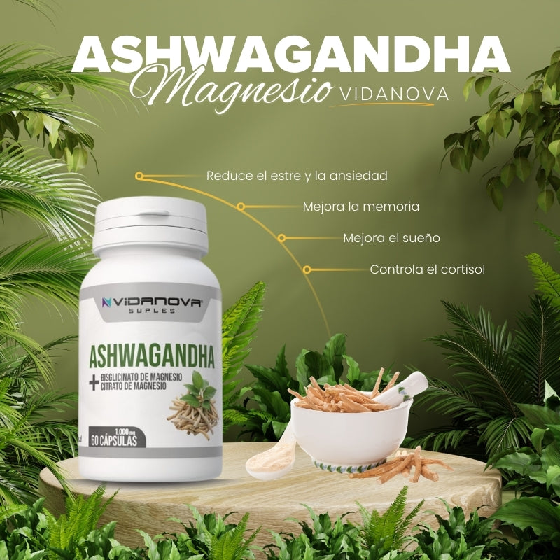ASHWAGANDHA 1.000mg 60 CAP, Producto Certificado por SEREMI de Salud